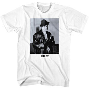 Black And White Rocky Balboa Photo Rocky V Tshirt